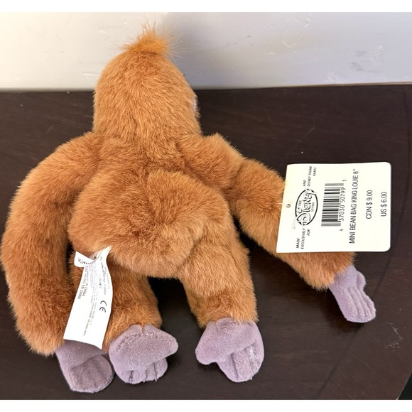 Disney Store Jungle Book King Louie Mini Bean Bag Beanie Plush Stuffed Toy 8" - Picture 4 of 4